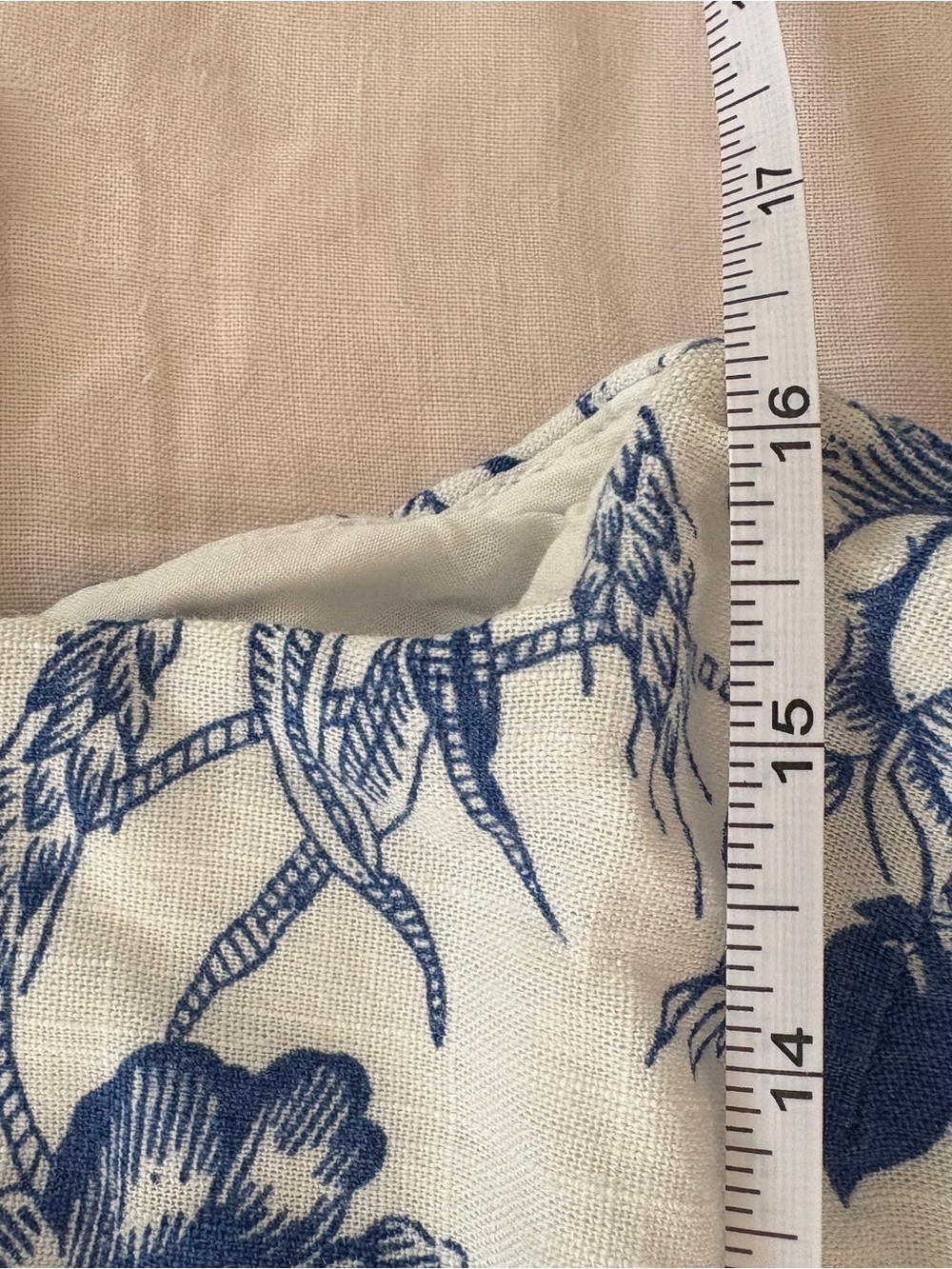 Kiel James Patrick Seaside Bloom Dress Blue White Floral Linen Preppy Coastal 4 - Picture 10 of 10